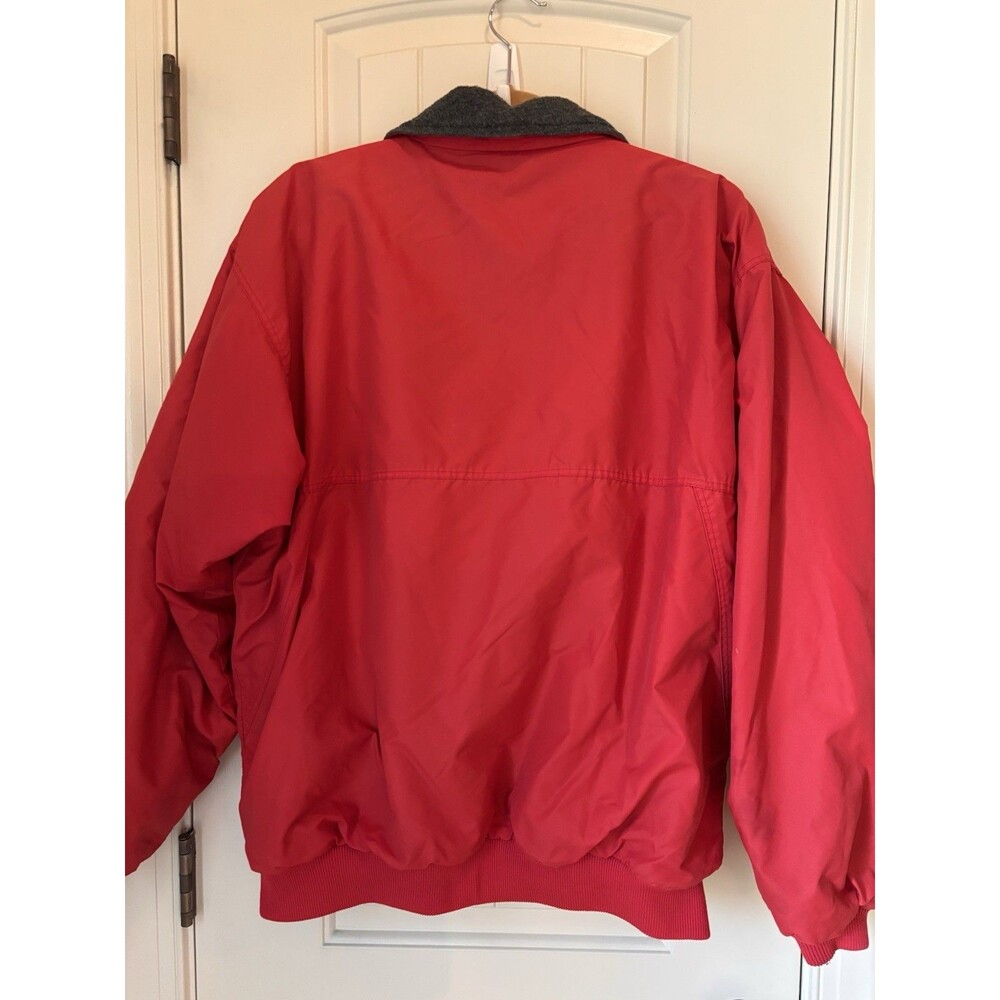 Vintage Patagonia Red charcoal Fleece Lined Zip up bomber jacket men’s large - Picture 2 of 4